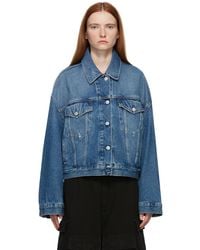 acne studios denim jacket black