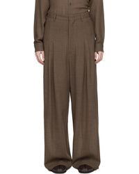 SOSHIOTSUKI - Wool Serge Hi-Waist Trousers - Lyst