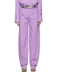 The Attico - Purple jagger Trousers - Lyst