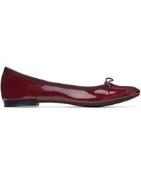 Repetto - Burgundy Cendrillon Rubber-Sole Ballerina Flats - Lyst