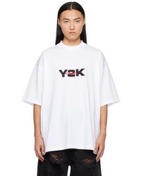 Vetements - ホワイト Y2k Tシャツ - Lyst