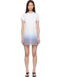 CASABLANCA - Gradient Monogram T‑Shirt Minidress - Lyst
