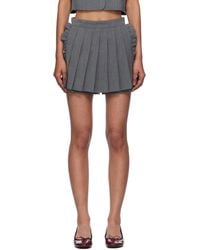 Pushbutton - Pleated Apron Shorts - Lyst