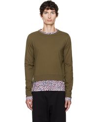 Dries Van Noten - Khaki & Layered Cotton T-Shirt - Lyst