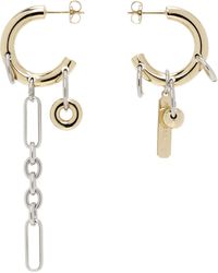Justine Clenquet - ゴールド＆シルバー Iris ピアス - Lyst