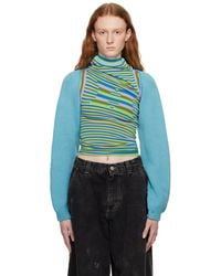 Marni - Blue Virgin Wool Cardigan - Lyst