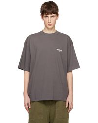 we11done - Gray Wave T-shirt - Lyst