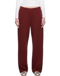 Skims - Pantalon De Survêtement Droit Rouge À Coupe Classique - Lyst