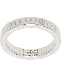 MM6 by Maison Margiela - Numeric Minimal Signature Ring - Lyst