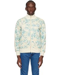 Palm Angels - Blue & Off-white Palms Allover Track Jacket - Lyst