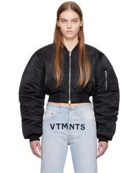 VTMNTS - Alpha Industries Edition Cropped Bomber Jacket - Lyst