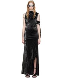 OTTOLINGER - Black Draped Maxi Dress - Lyst