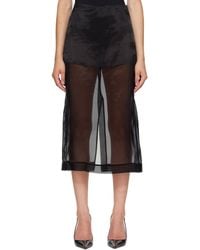 Frankie Shop - Peri Sheer Midi Skirt - Lyst