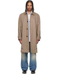 MM6 by Maison Margiela - Single-Breasted Utility Coat - Lyst