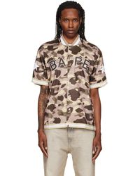 A Bathing Ape - Color Camo Mesh Warm Up Relaxed Fit Shirt - Lyst