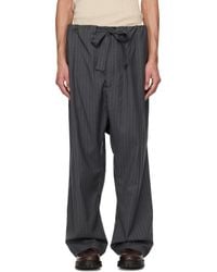 Hed Mayner - Cashmere Pinstripe Trousers - Lyst