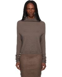 Rick Owens - Temple Ls Crater Sweater - Lyst