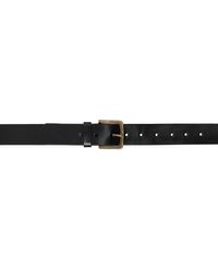 Dries Van Noten - Black Leather Belt - Lyst