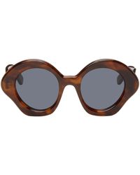 Loewe - Tortoiseshell Bow Sunglasses - Lyst