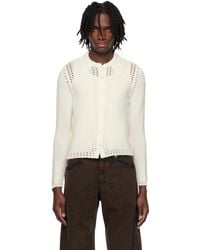 Eckhaus Latta - ホワイト Sol カーディガン - Lyst
