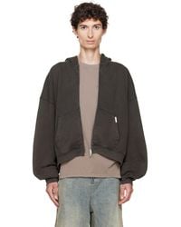 Represent - Initial Boxy Oversized Zip Hoodie - Lyst