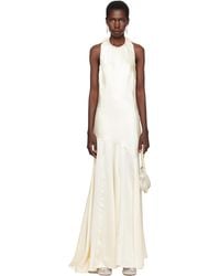 Simone Rocha - Ssense限定 Bridalカプセルコレクション Silk Satin Bow マキシドレス - Lyst