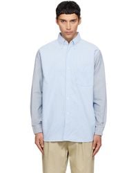 Nanamica - Button Down Stripe Storm Shirt - Lyst