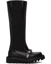 Toga - Leather Tall Boots - Lyst