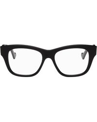 Gucci - Black gg Square Optical Glasses - Lyst