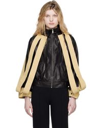 Super Yaya - Lansquenet Leather Bomber Jacket - Lyst