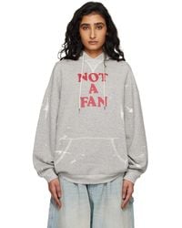 R13 - 'Not A Fan' Oversized Hoodie - Lyst