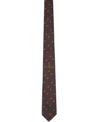 Vivienne Westwood - Cravate bourgogne à motif à orbe - Lyst