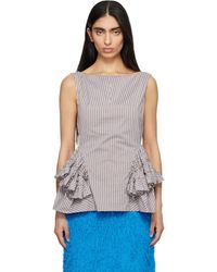 Dries Van Noten - Ruffled Peplum Blouse - Lyst