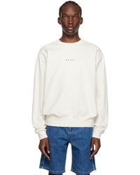 Marni - Off-white Printed Sweatshirt - Lyst
