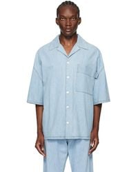 Bottega Veneta - Denim Bowling Shirt - Lyst