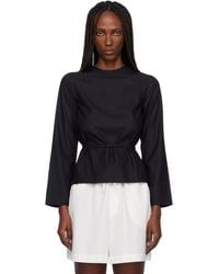 Baserange - Long Sleeve Apron Blouse - Lyst
