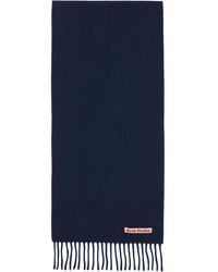 Acne Studios - Fringe Wool Skinny Scarf - Lyst