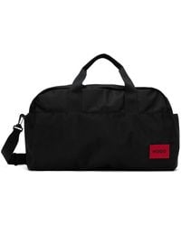 HUGO - Black Ethon Weekender Duffle Bag - Lyst