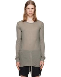 Rick Owens - Taupe Tower Basic Ls T-Shirt - Lyst