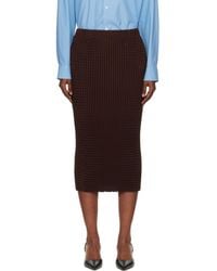 Issey Miyake - October Spongy-58 Midi Skirt - Lyst