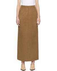 Frankie Shop - Brown Malvo Maxi Skirt - Lyst