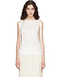 Simone Rocha - Bow Ribbon Tail Tank Top - Lyst