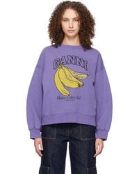 Ganni - Vintage Wash Sweatshirt - Lyst