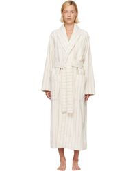 Tekla - Off- & Terry Classic Bathrobe - Lyst