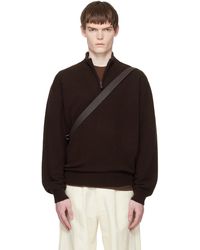 Ssstein - Pure Cashmere Knit Half Zip Ls Sweater - Lyst
