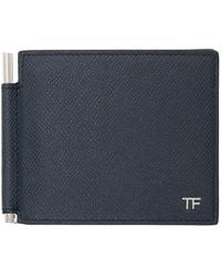 Tom Ford - Small Grain Leather Money Clip Wallet - Lyst