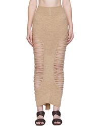 Rick Owens - Concordians Calf Dauphine Midi Skirt - Lyst