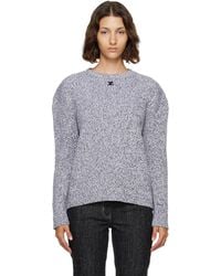 Courreges - Merino Wool Crewneck Sweater - Lyst