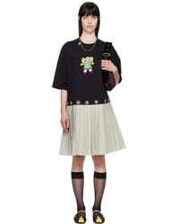 Chopova Lowena - ブラック＆グリーン Saltos Kilt ミディアムワンピース - Lyst