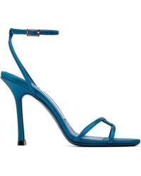 Jimmy Choo - 1998 Leo 100 Satin Heeled Sandals - Lyst